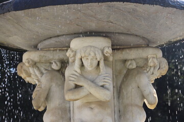 detail of the fountain