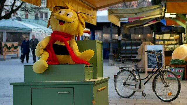Viktualienmarkt in M&uuml;nchen, Bayern, Deutschland