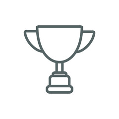 simple icon symbol of a champion award and winner