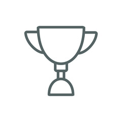 simple icon symbol of a champion award and winner