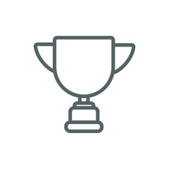 simple icon symbol of a champion award and winner