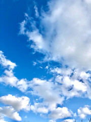 Obraz premium blue sky with white clouds