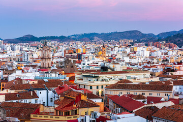 Malaga, Spain Cityscape View