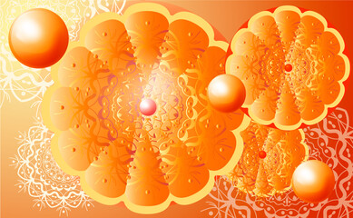 abstract orange background