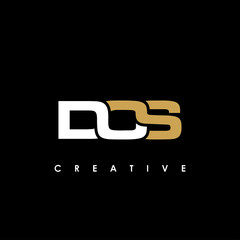 DOS Letter Initial Logo Design Template Vector Illustration
