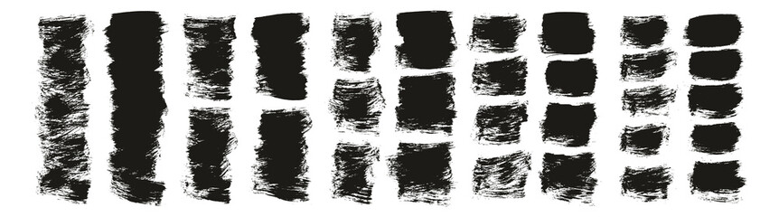 Flat Paint Brush Thick Short Background High Detail Abstract Vector Background Mega Set 