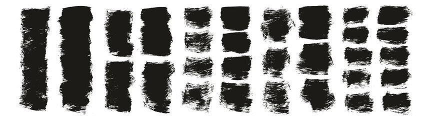 Flat Paint Brush Thick Short Background High Detail Abstract Vector Background Mega Set 