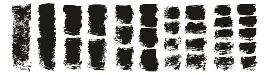 Flat Paint Brush Thick Short Background High Detail Abstract Vector Background Mega Set 
