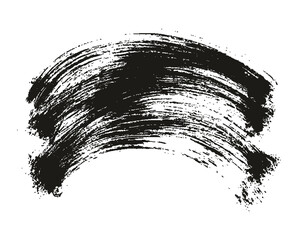 Round Brush Thin Curved Background Artist Brush High Detail Abstract Vector Background Set 