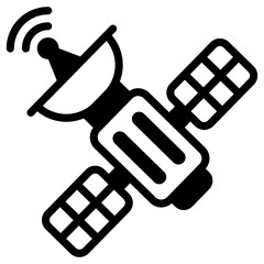 
Download premium glyph icon of satellite 

