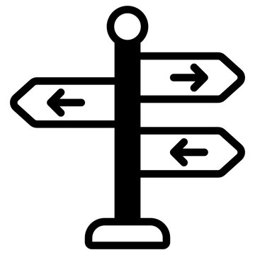 
Grab This Amazing Glyph Icon Of Get Directions 

