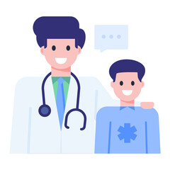 A perfect concept icon of doctor clinic