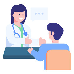 A perfect concept icon of doctor clinic