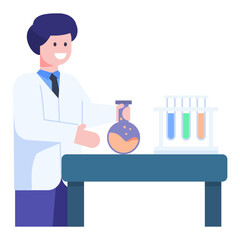 Obraz na płótnie Canvas An icon of lab test, editable design