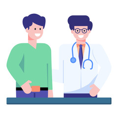 A perfect concept icon of doctor clinic