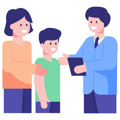 A perfect concept icon of doctor clinic