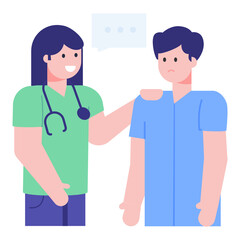 Fototapeta premium A perfect concept icon of doctor clinic