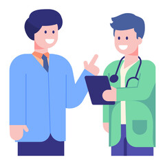 A perfect concept icon of doctor clinic