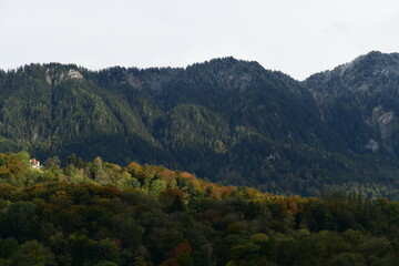 autumn in the mountains in Liechtenstein, Europe