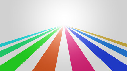 Abstract background with colorful curved lines, way