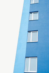 multi-storey building, colored new building, windows on colorful building
