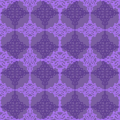 Bright seamless abstract pattern, purple lace elements.