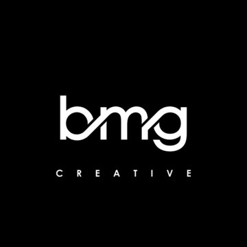 BMG Letter Initial Logo Design Template Vector Illustration
