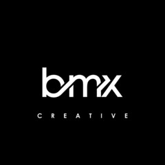 Fototapeta na wymiar BMX Letter Initial Logo Design Template Vector Illustration