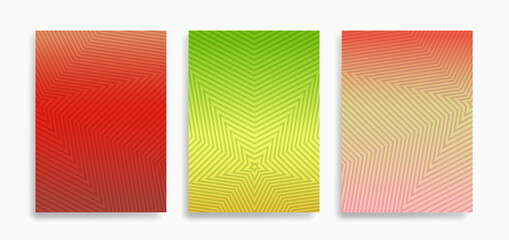 simple minimal dynamic gradient bright wavy lines stripes abstract pattern for background, texture,  cover, banner, label, template, layout etc. fresh fruit theme. vector design.