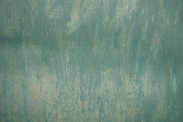 Rusty old metal texture with remnants of the paint. Grungy background for any design. 