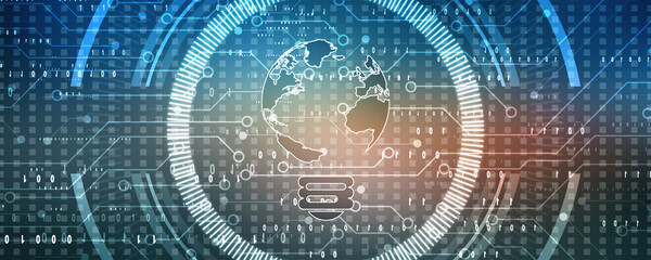 2d illustration world map abstract background
