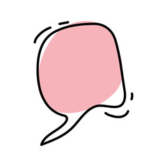 speech bubble pink