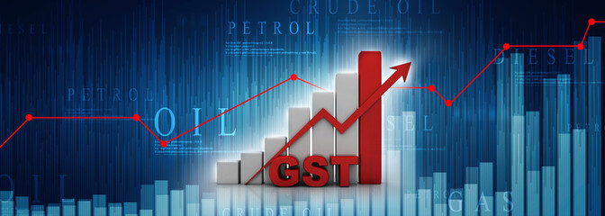 3d rendering Stock market online business concept. business Graph 