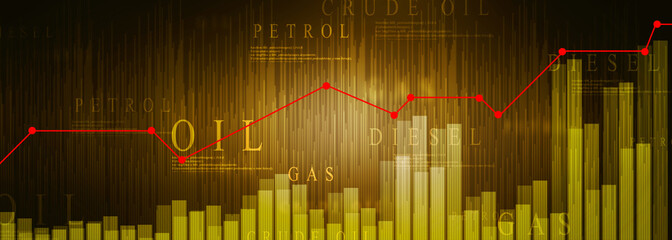 2d rendering Stock market online business concept. business Graph 