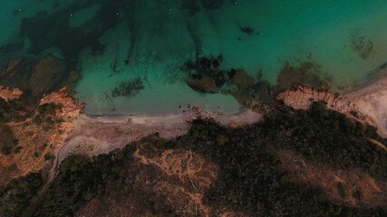 sea shore from above 