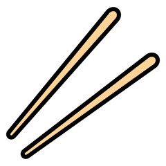 chopsticks icon vector