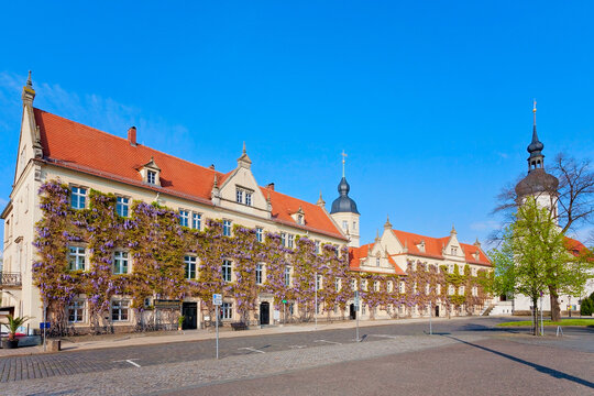 Rathaus in Riesa, Sachsen, Deutschland