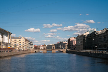 Lomonosov bridge in Saint Petersburg