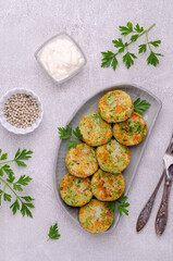 Fried vegetable cutlets