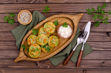 Fried vegetable cutlets
