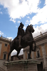 Fototapeta na wymiar Roma, piazza del Campidoglio