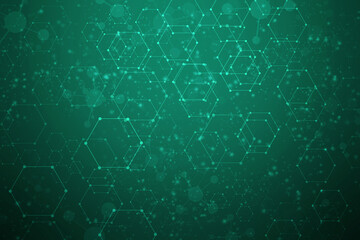 2d illustration Abstract futuristic electronic circuit technology background
