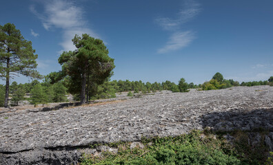 The Stone Sea, Mar de Piedra, a geological formation in the Enchanted City of Cuenca, Spain
