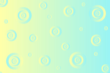 geometric pattern with circles of yellow and blue colors of different sizes horizontal for backgrounds
