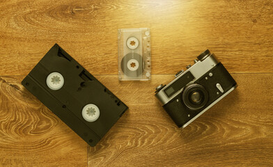 Retro flat lay