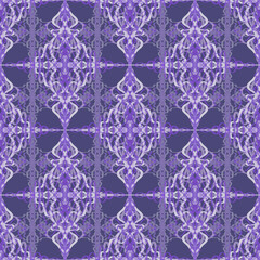 Bright seamless abstract pattern, purple lace elements.
