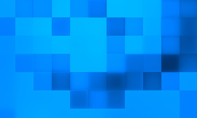 Fototapeta na wymiar Abstract blue tile squares graphic design