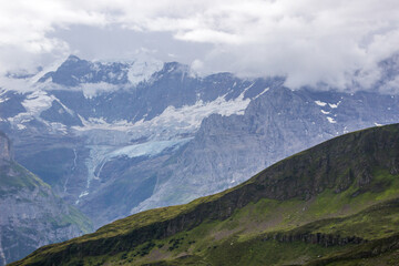Fototapeta premium The Grindewald Valley and mountain pastures in Switzerland 