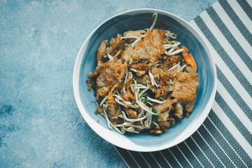 Oysters fried in egg batter