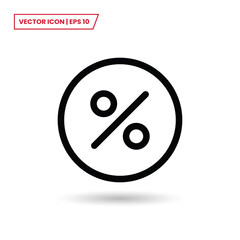 Percentage icon vector. Percent sign